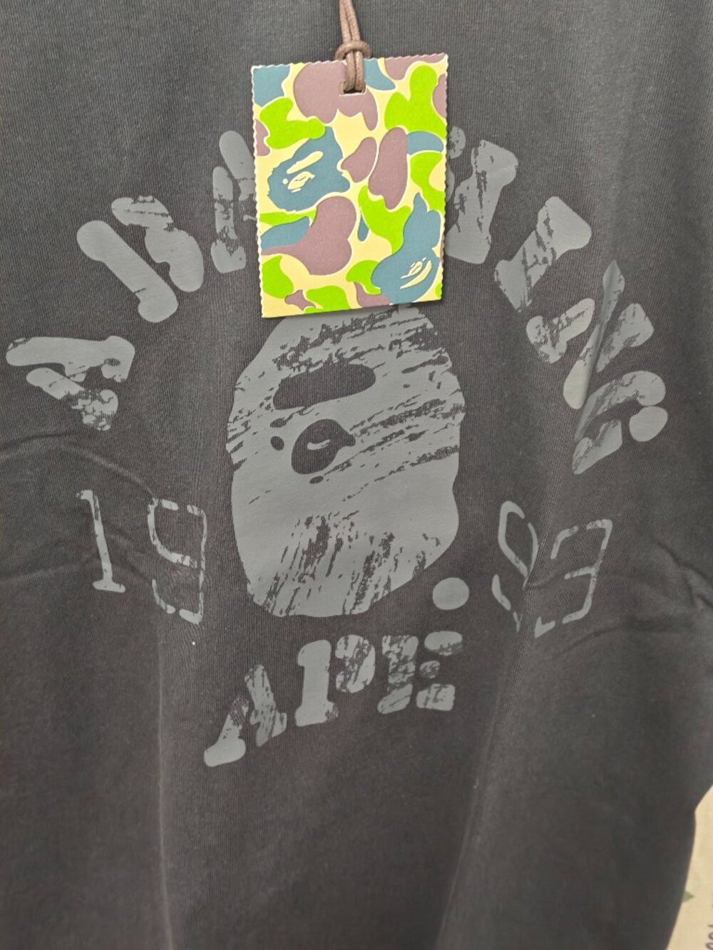 A Bathing Ape Men's Navy Graphic Short Sleeve Tee - Picture 7 of 7